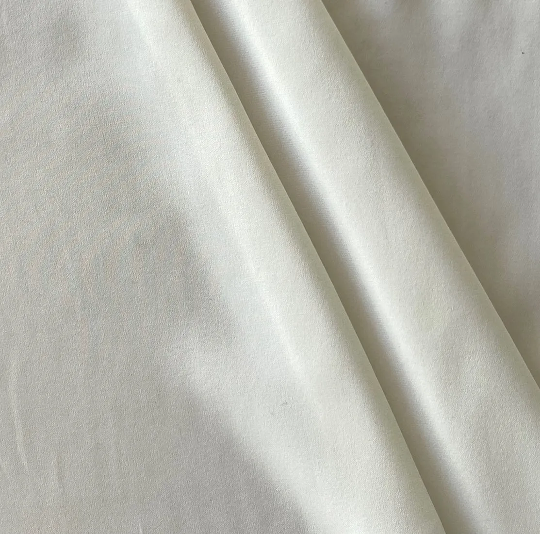 Airy Cosmic Ivory Stretch Silk Crepe