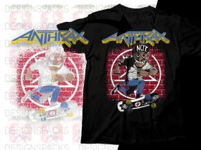 Anthrax Cartoon Design Graphic Png Digital Download