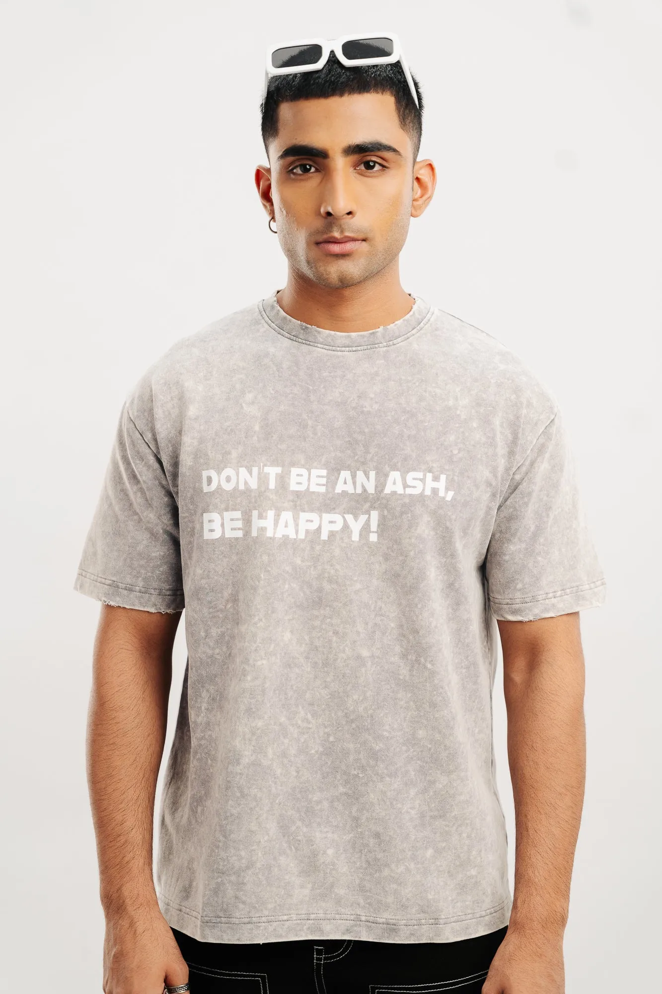 Ash Acid Wash Men's Oversized Tees