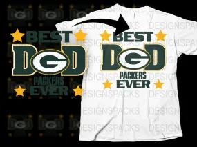 Best Dad Ever Packers Father's Day NFL Png Digital Download