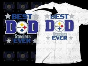 Best Dad Steelers Ever Png Digital Download Father's Day NFL Gift