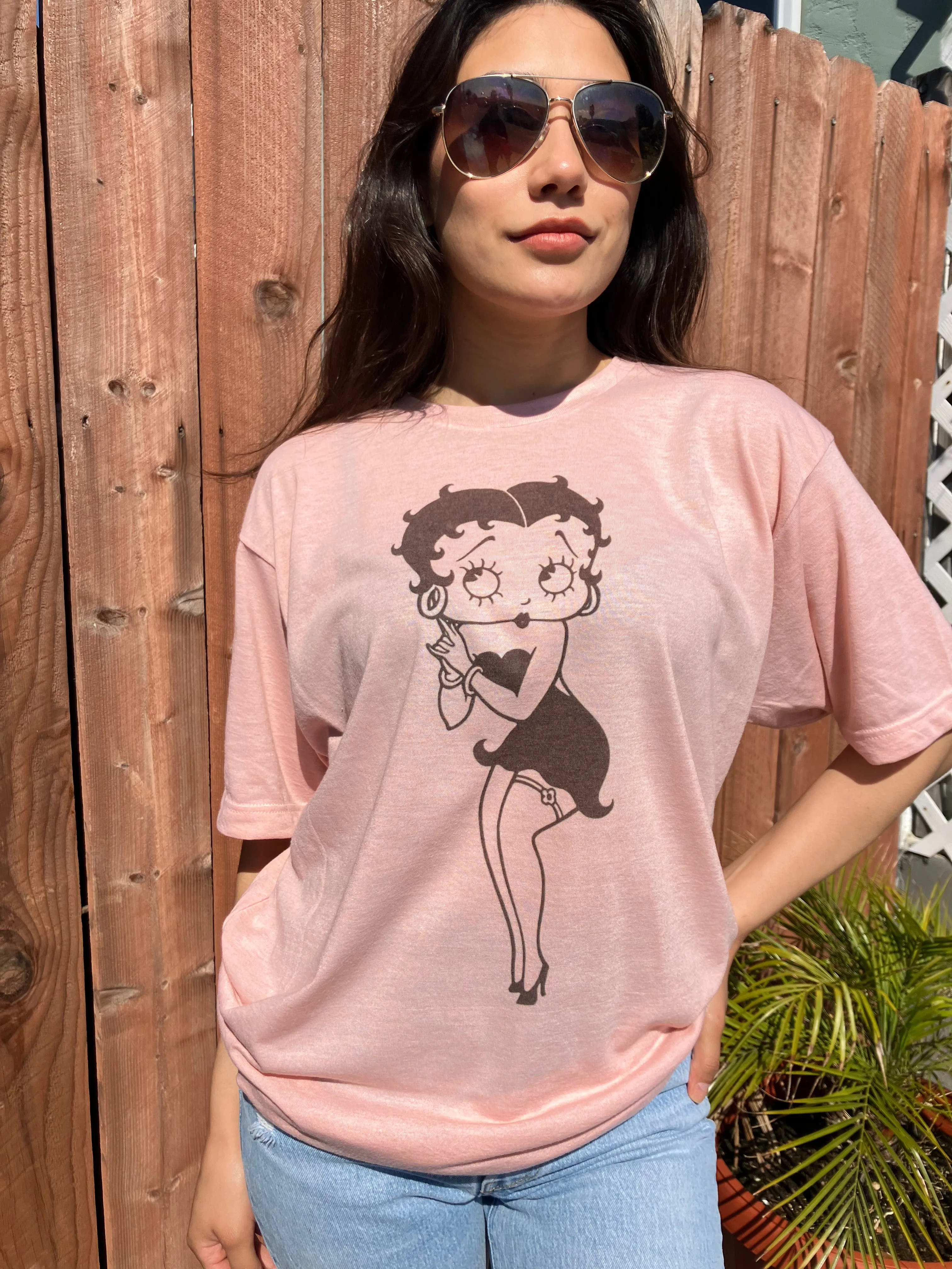 Betty Boop Retro Vintage Graphic Design T-shirt