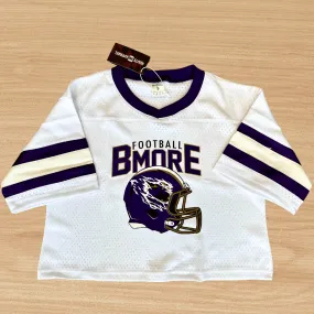 BMORE Football - Brightside X R1A (White) / Cropped Football Jersey