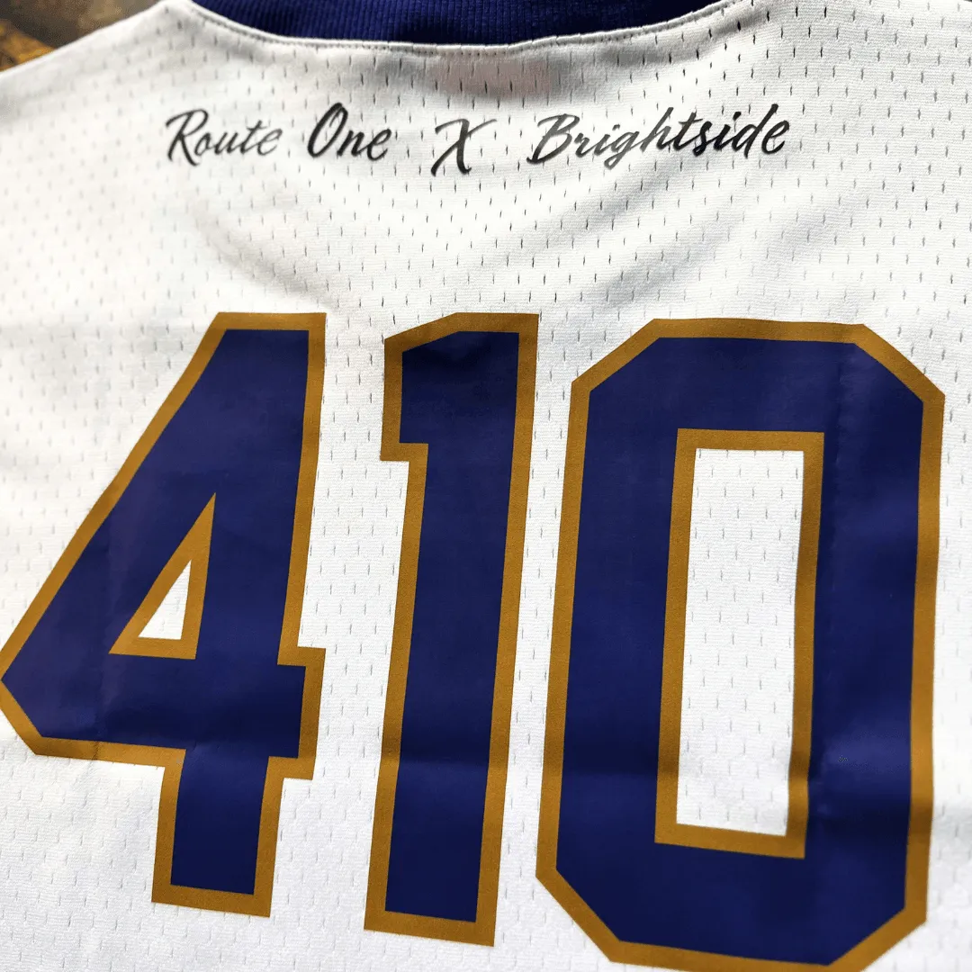 BMORE Football - Brightside X R1A (White) / Cropped Football Jersey