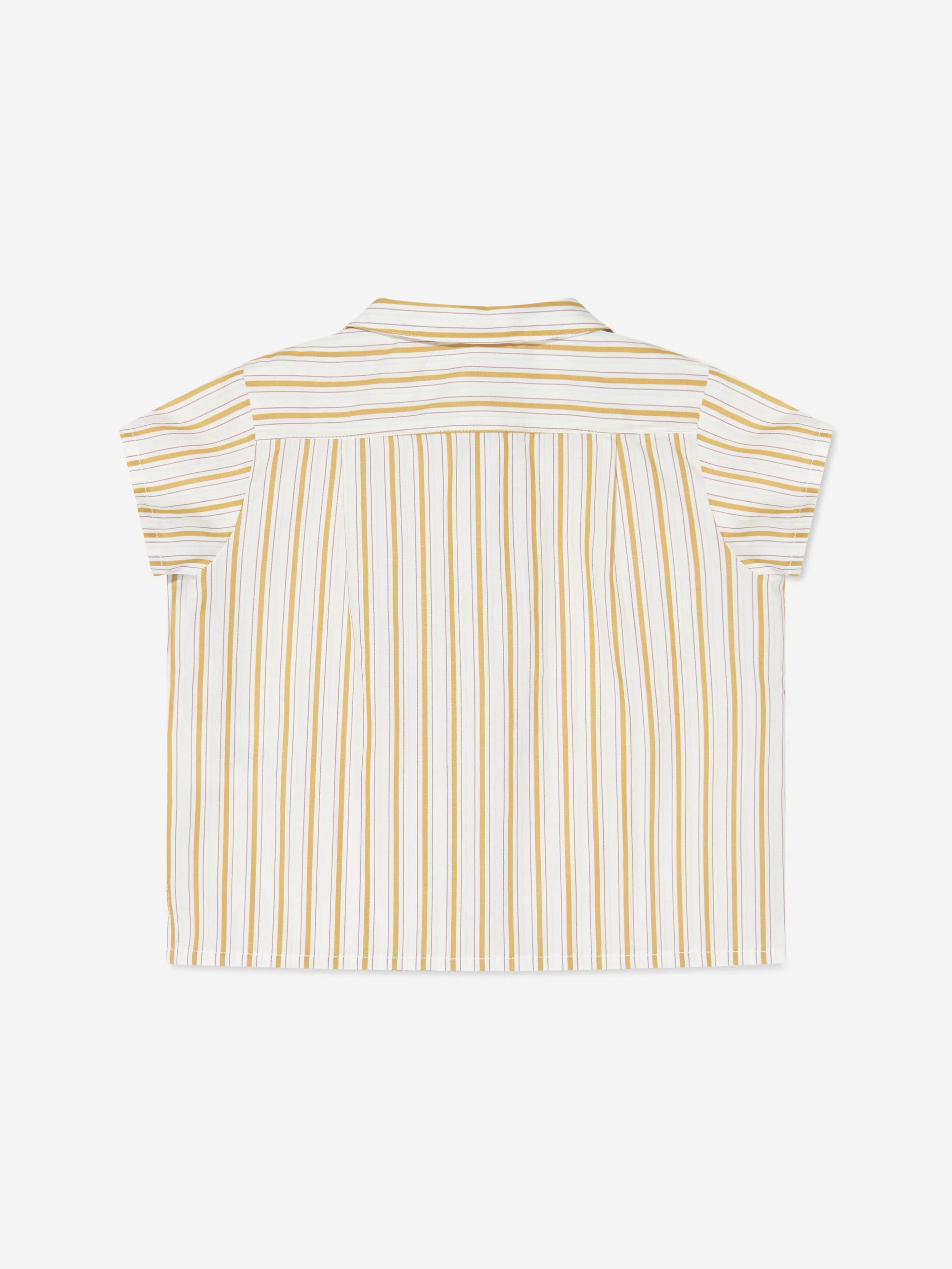 Bonpoint Baby Girls Striped Gerald Shirt in Beige