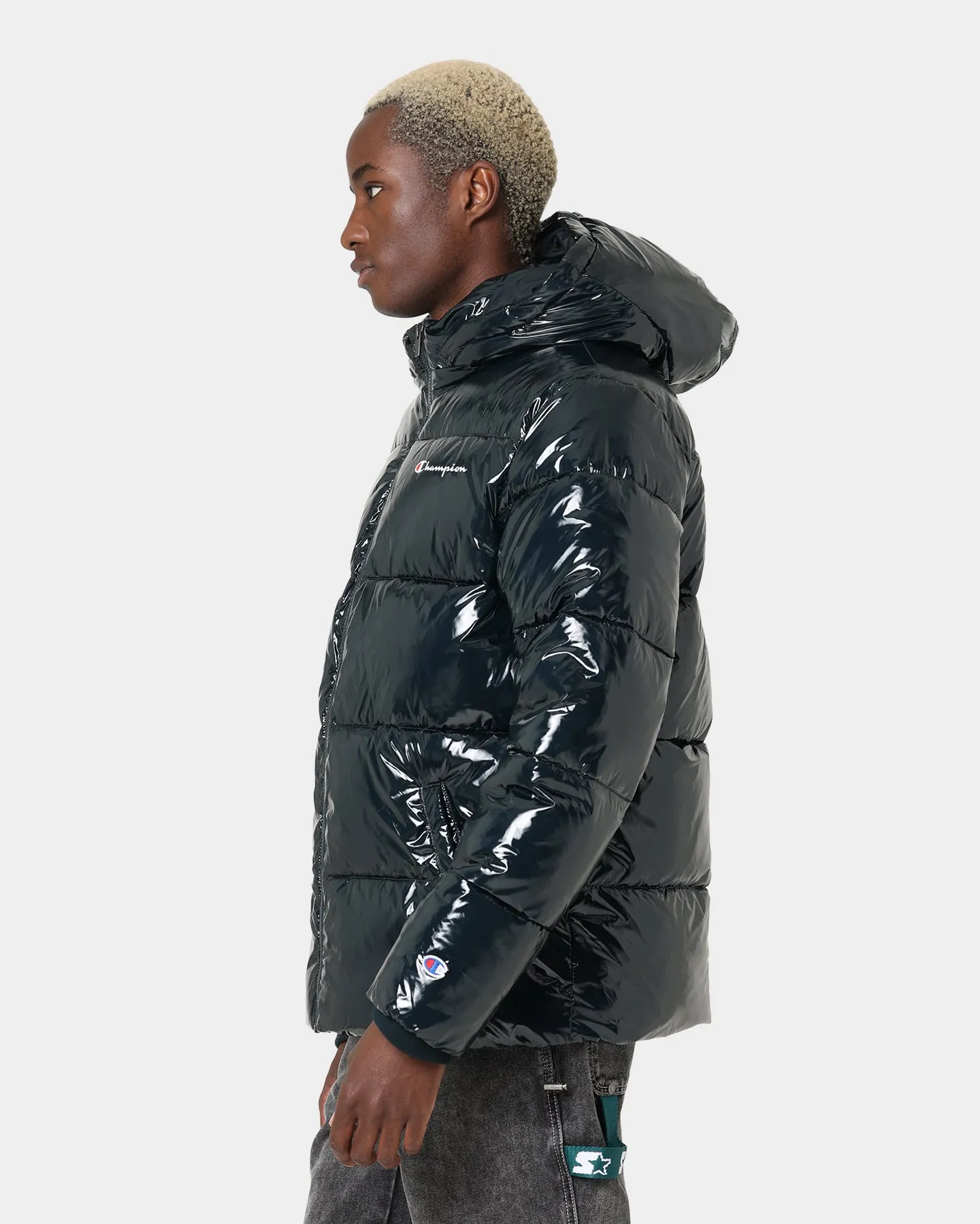 Champion High Shine Puffer Jacket Black