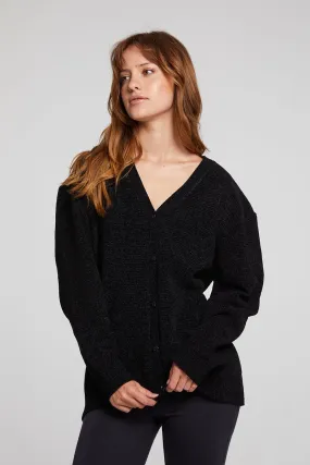 Chaser Fairfax Cardigan in Licorice