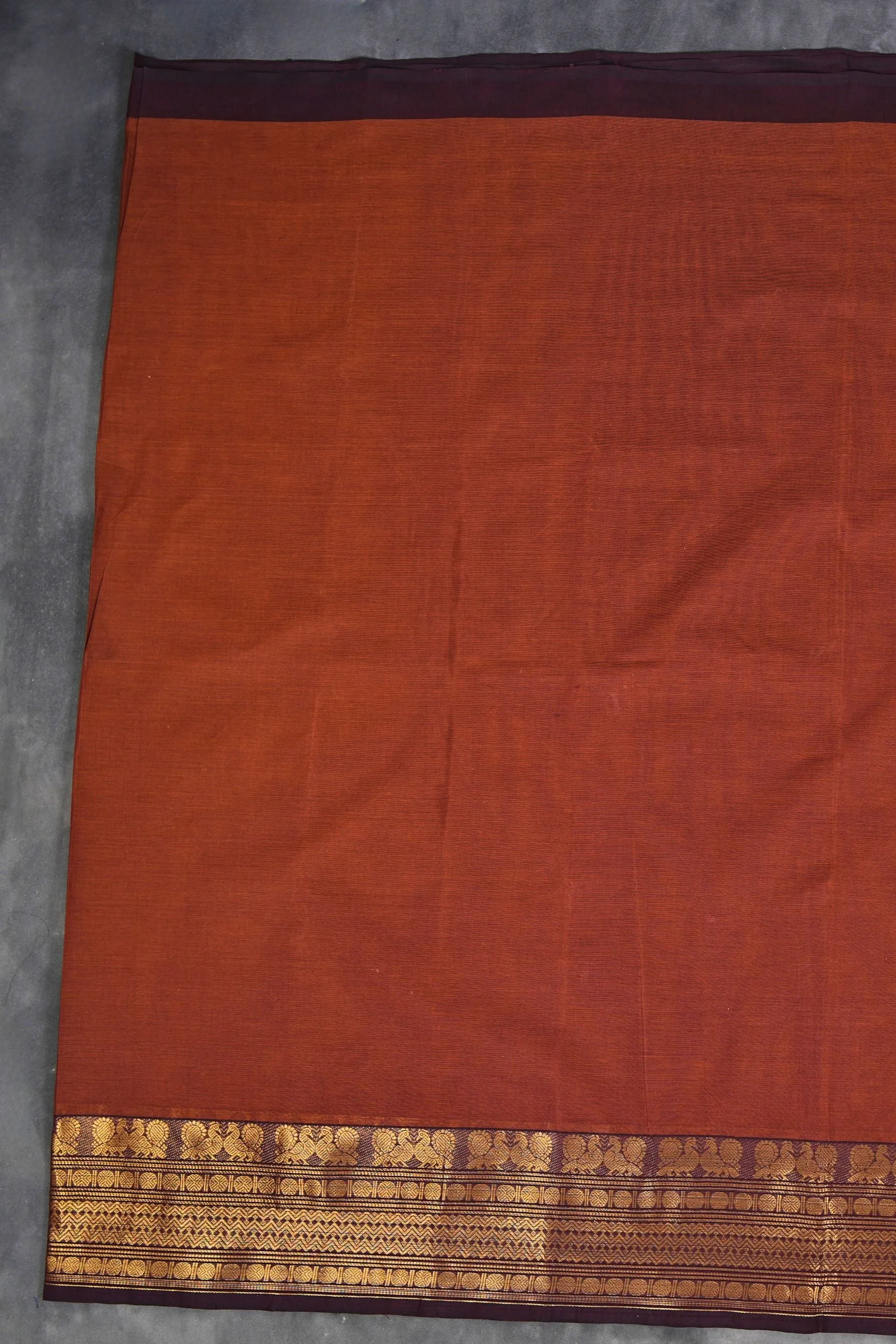 Chettinad Cotton Saree - 80-Thread Count with Elegant One-Side Border