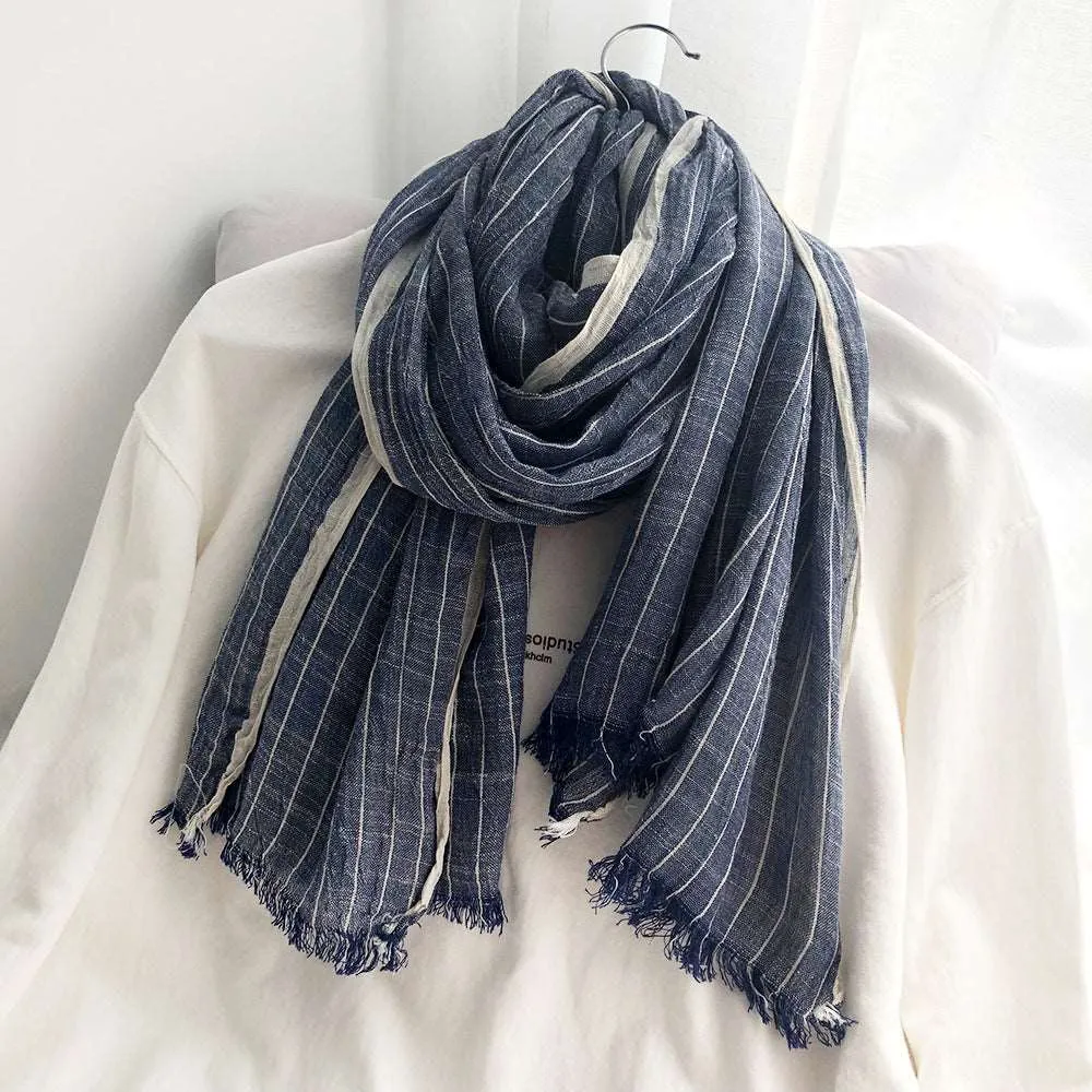 Chic Striped Scarf Shawl - Autumn & Winter Essential