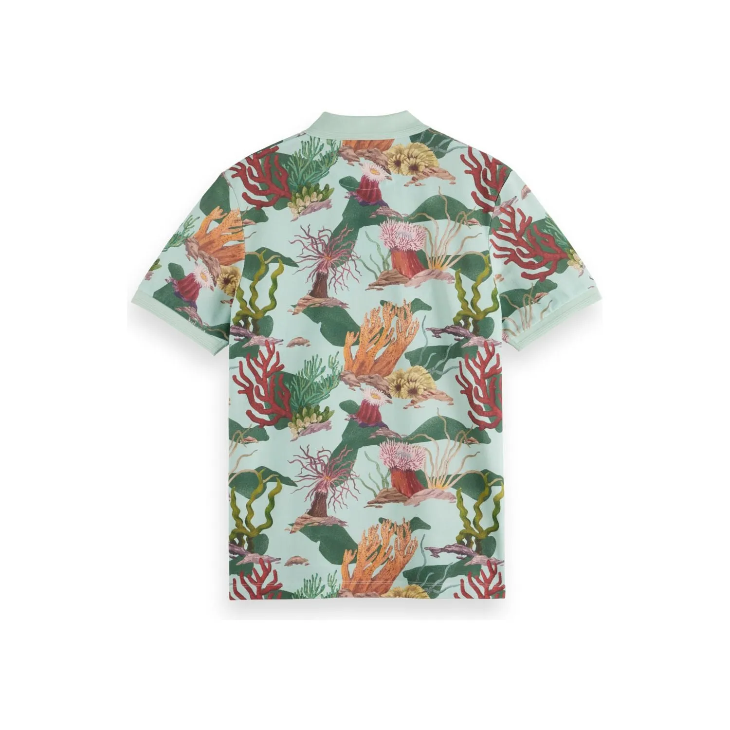 Coral Reef Camo Printed Polo Shirt