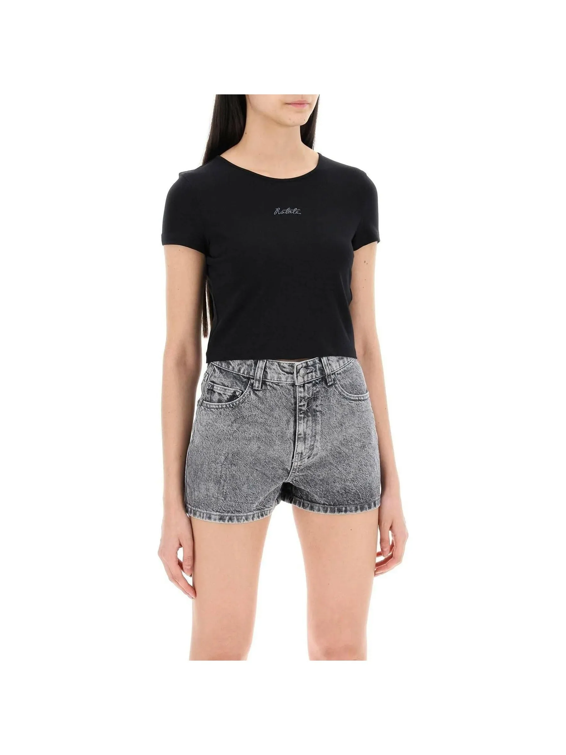 Cropped Organic Cotton T-Shirt