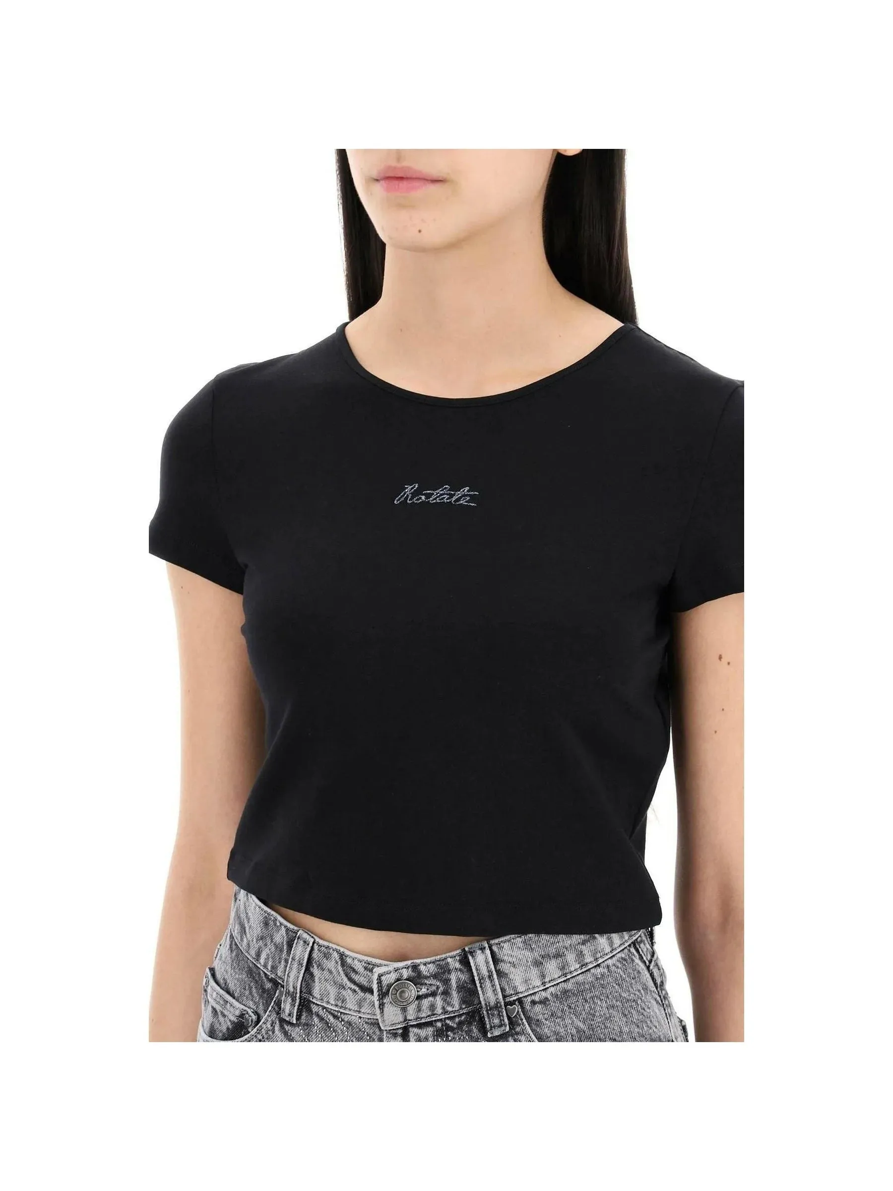 Cropped Organic Cotton T-Shirt