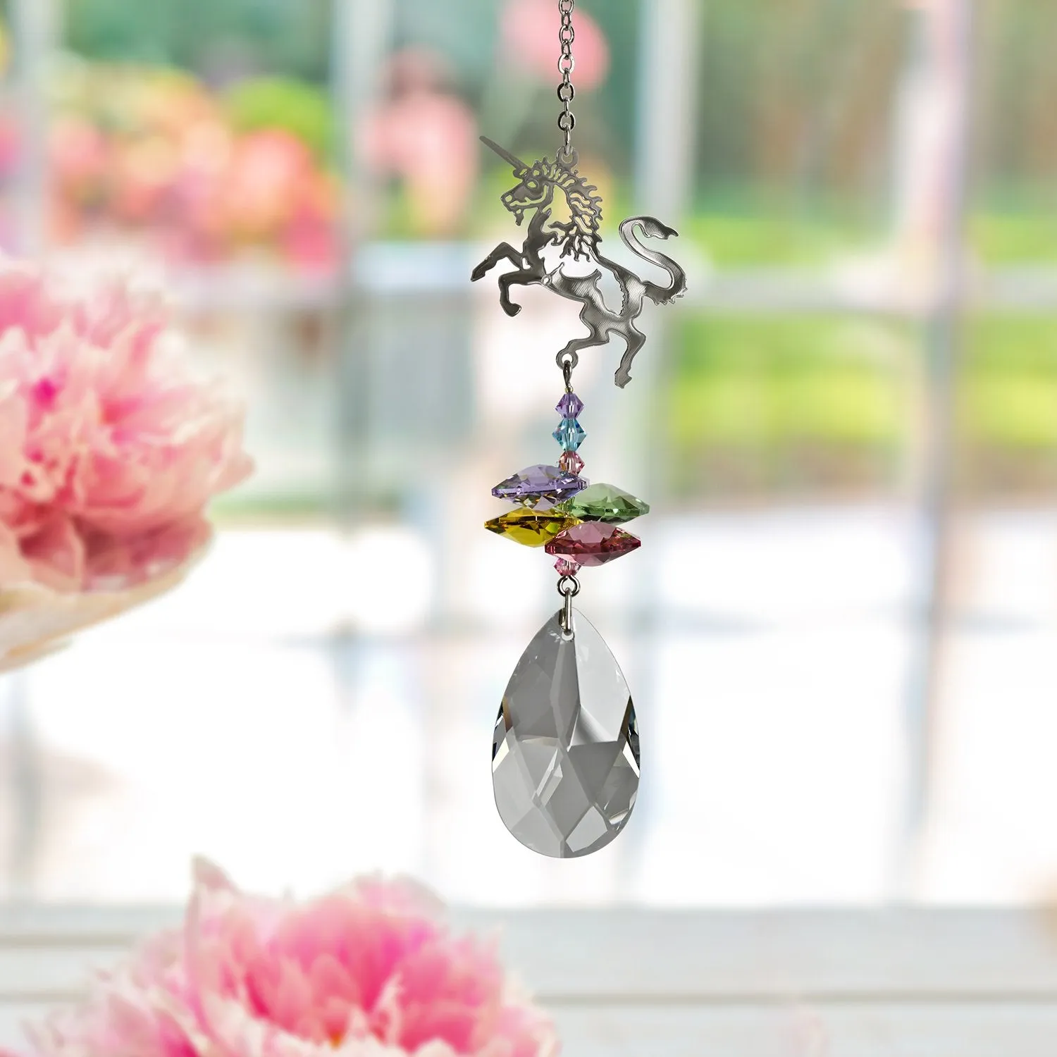 Crystal Fantasy Suncatcher - Unicorn