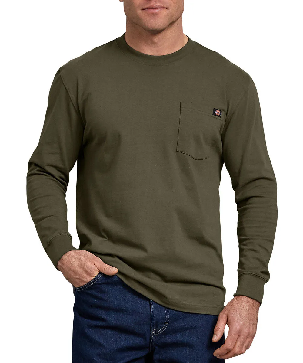 Dickies Heavyweight Long Sleeve Pocket T-shirt - Military Green