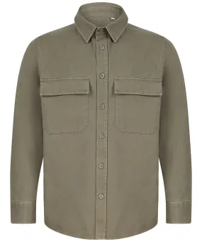 Drill overshirt | Khaki