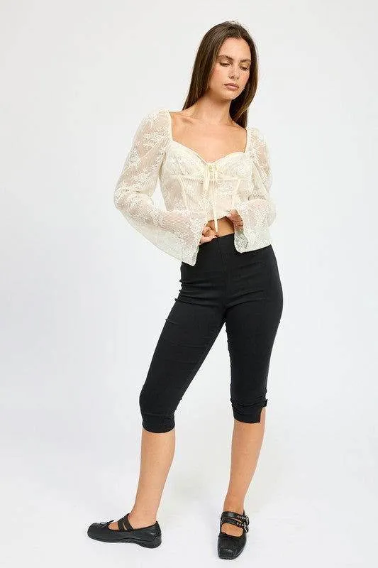 Emory Park Lace Corset Top