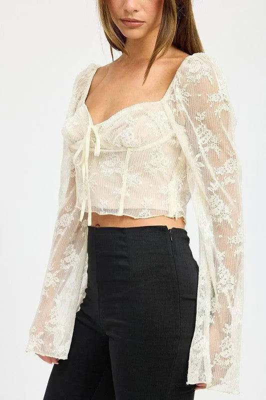 Emory Park Lace Corset Top