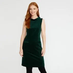 Evergreen Velvet Pinafore