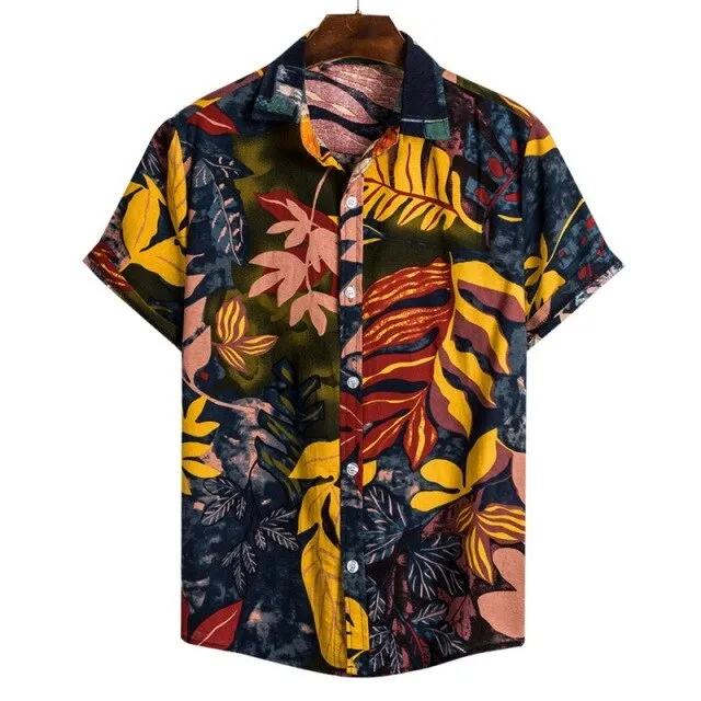 GbolsosMoneRffi Kimono Style Mens Shirt 2021 Janpanese Style Print Loose Harajuku Shirts Women Men Couple Kimonos Yukata Tops Summer