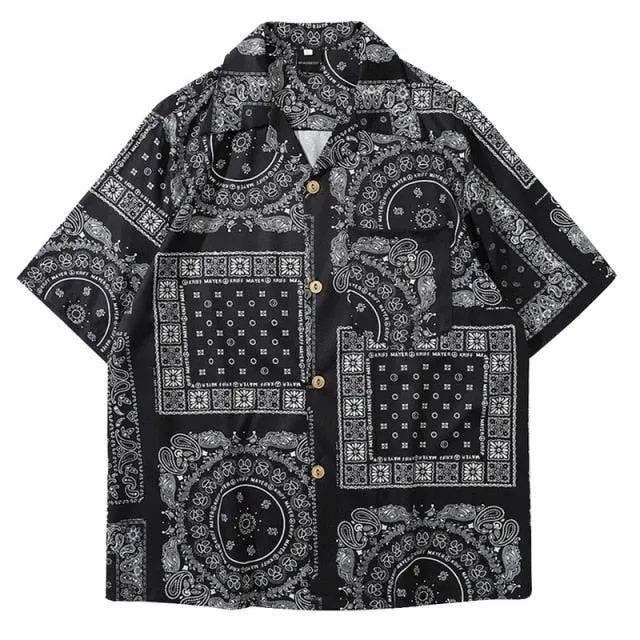 GbolsosMoneRffi Kimono Style Mens Shirt 2021 Janpanese Style Print Loose Harajuku Shirts Women Men Couple Kimonos Yukata Tops Summer