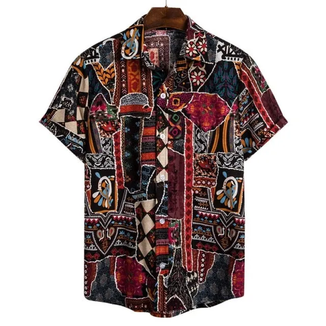 GbolsosMoneRffi Kimono Style Mens Shirt 2021 Janpanese Style Print Loose Harajuku Shirts Women Men Couple Kimonos Yukata Tops Summer