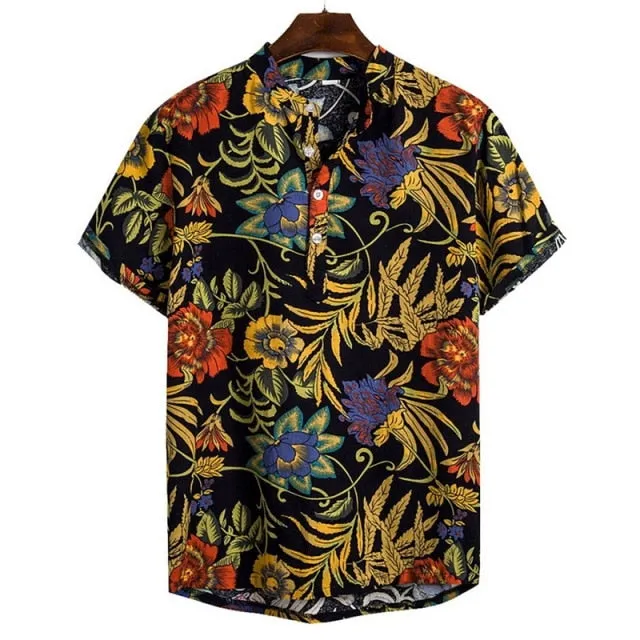 GbolsosMoneRffi Kimono Style Mens Shirt 2021 Janpanese Style Print Loose Harajuku Shirts Women Men Couple Kimonos Yukata Tops Summer