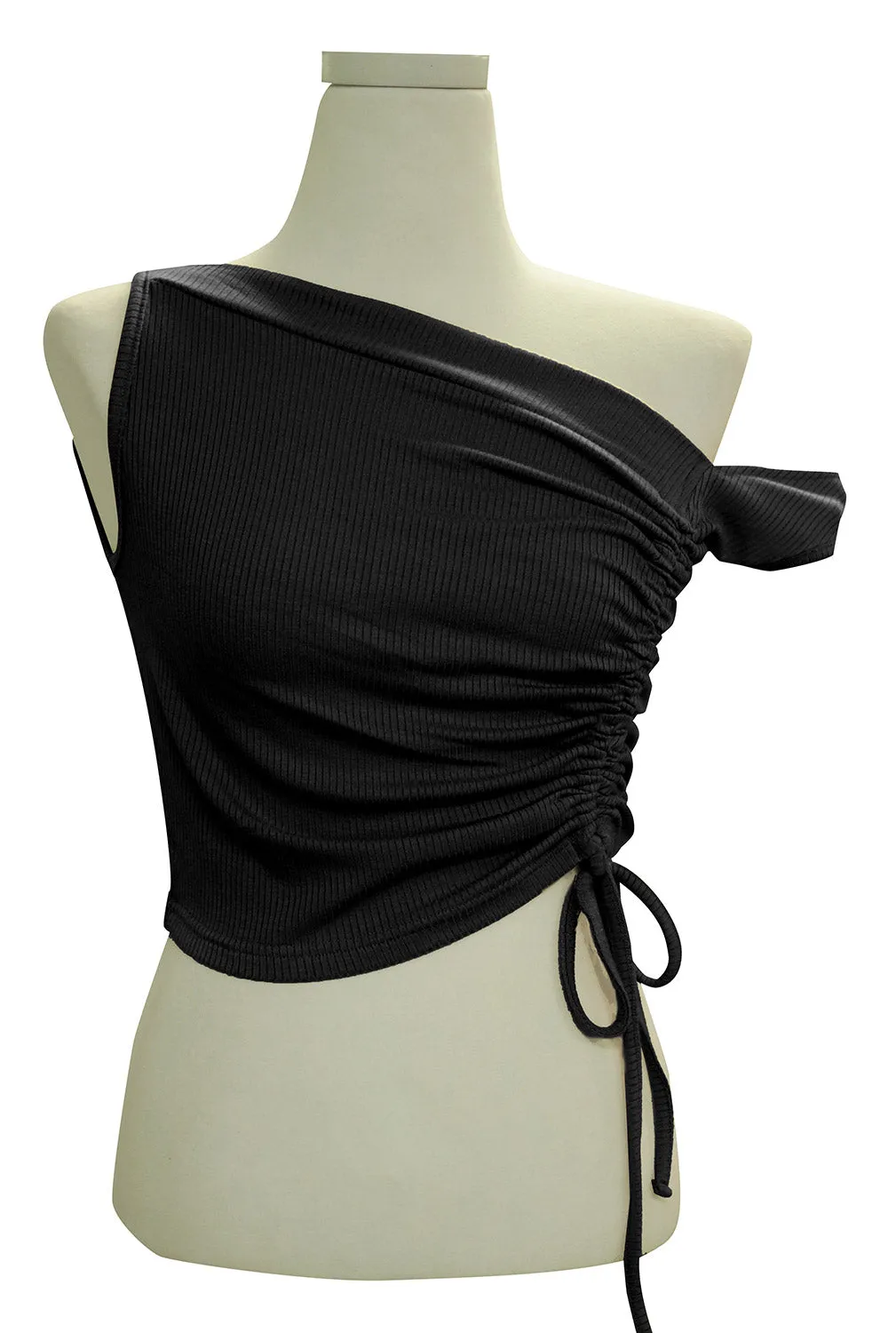 Grace Asymmetric Ruched Top