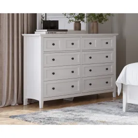 Grace Eight Drawer Dresser in Snowfall White (2024)