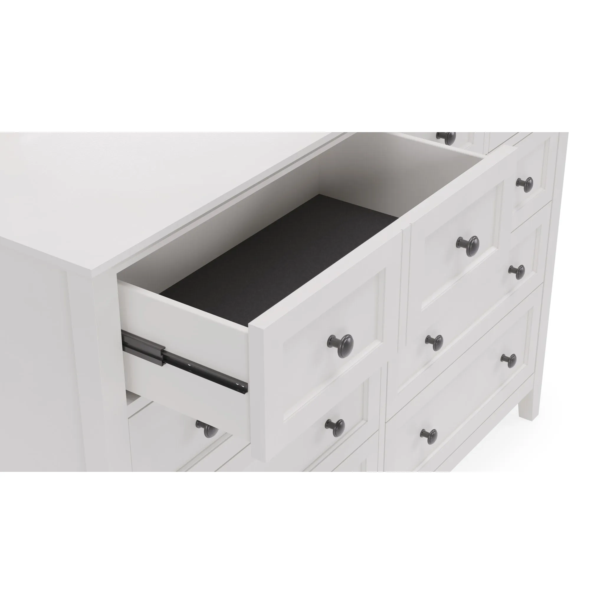 Grace Eight Drawer Dresser in Snowfall White (2024)