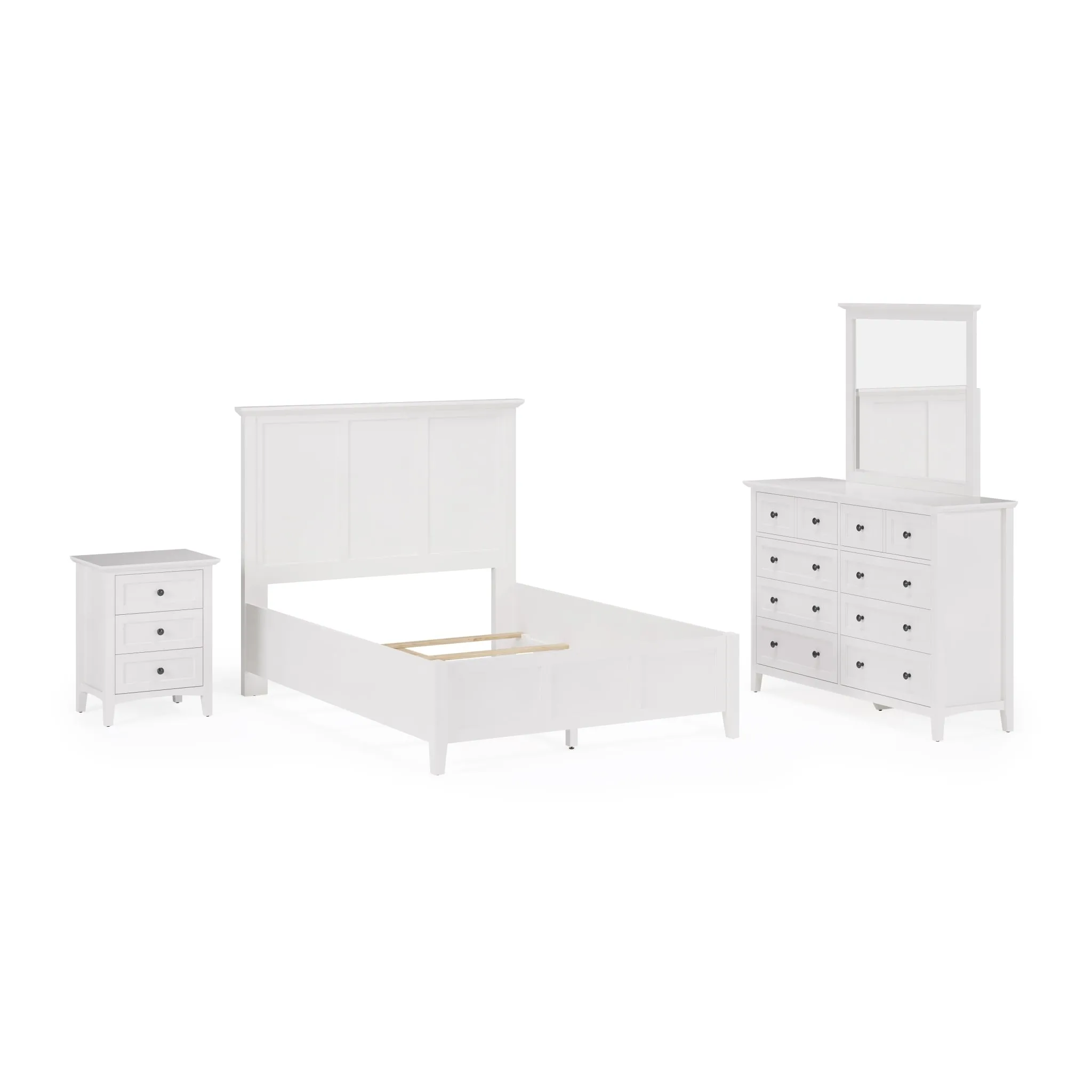 Grace Eight Drawer Dresser in Snowfall White (2024)