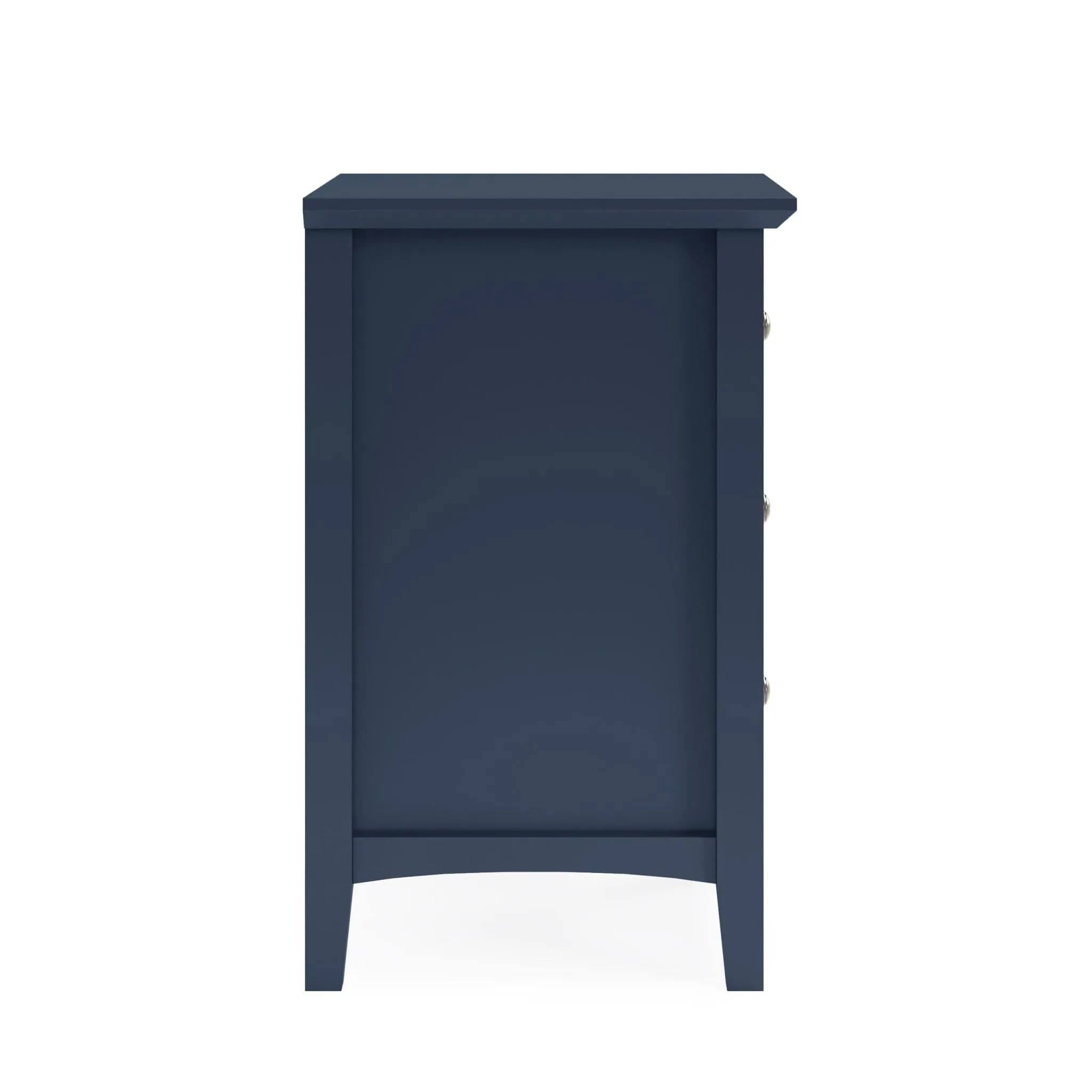 Grace Three Drawer Nightstand in Blueberry