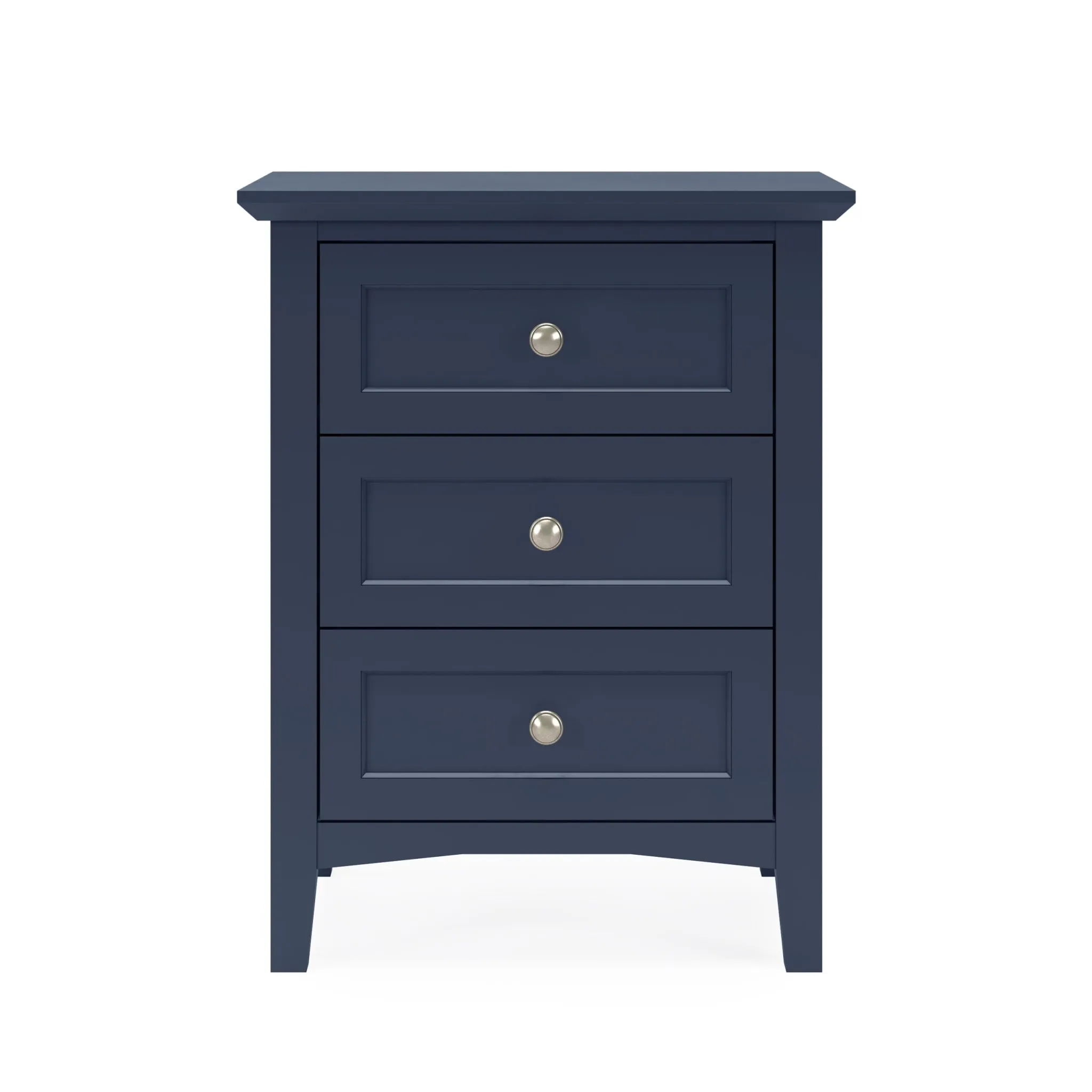 Grace Three Drawer Nightstand in Blueberry