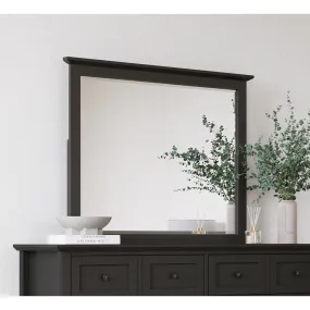 Grace Wall or Dresser Mirror in Raven Black