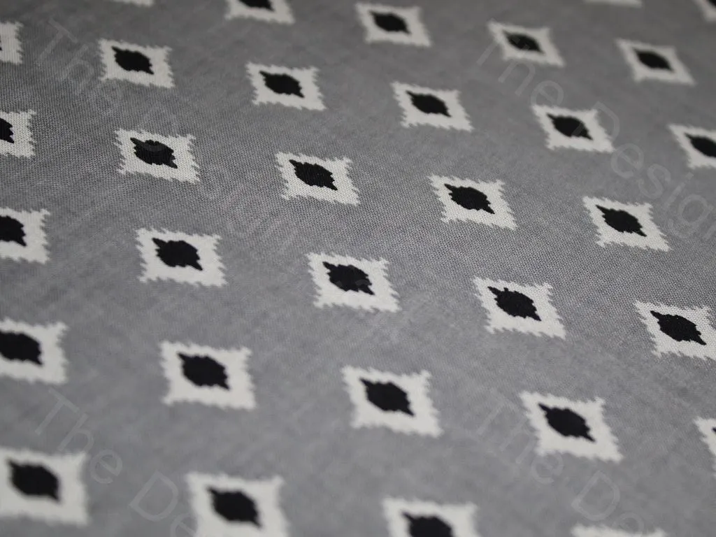 Gray Kites Design Pure Cotton Fabric