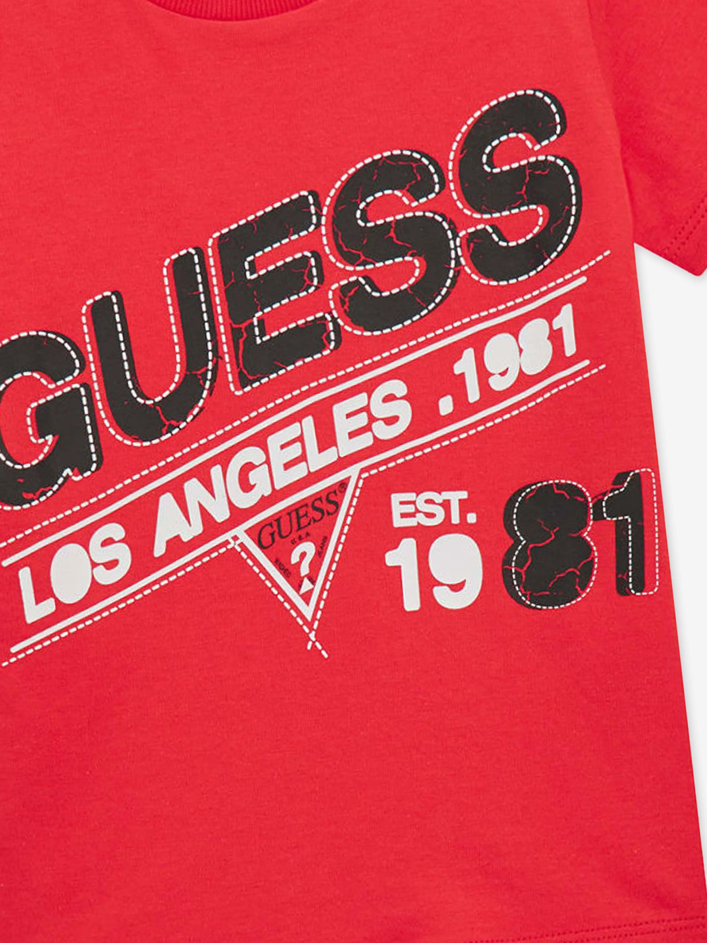 Guess Boys Logo T-Shirt in Red