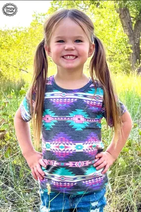 KIDS Mini Aztec Horizon Top