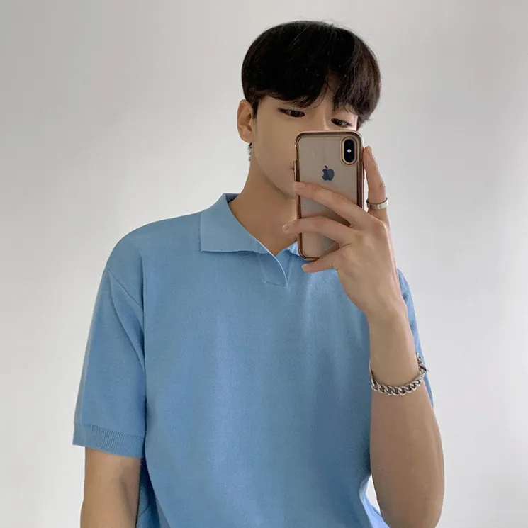 [Korean Style] 3 Colors Basic Polo Shirts