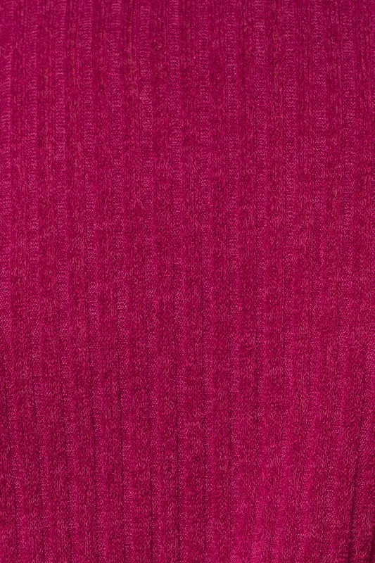 Magenta Back Open Tie Top