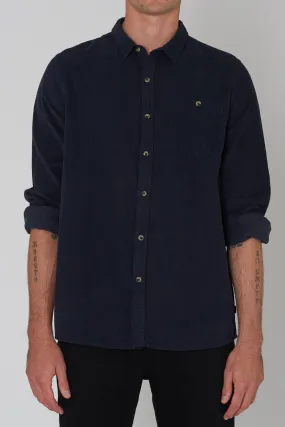 Men At Work Cord Shirt - Maritime Blue