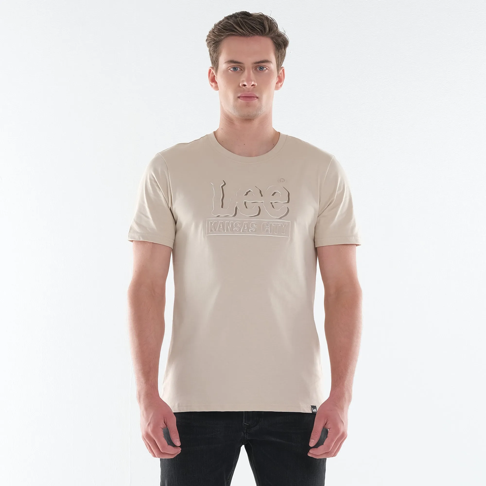 MENS' EMBOSSED LEE LOGO TEE