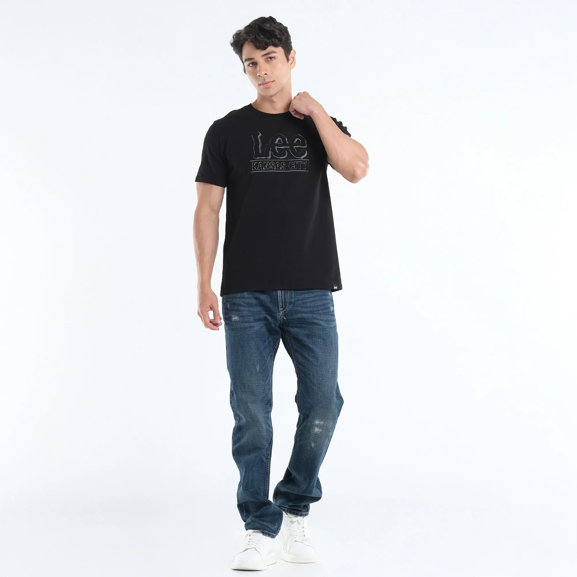 MENS' EMBOSSED LEE LOGO TEE