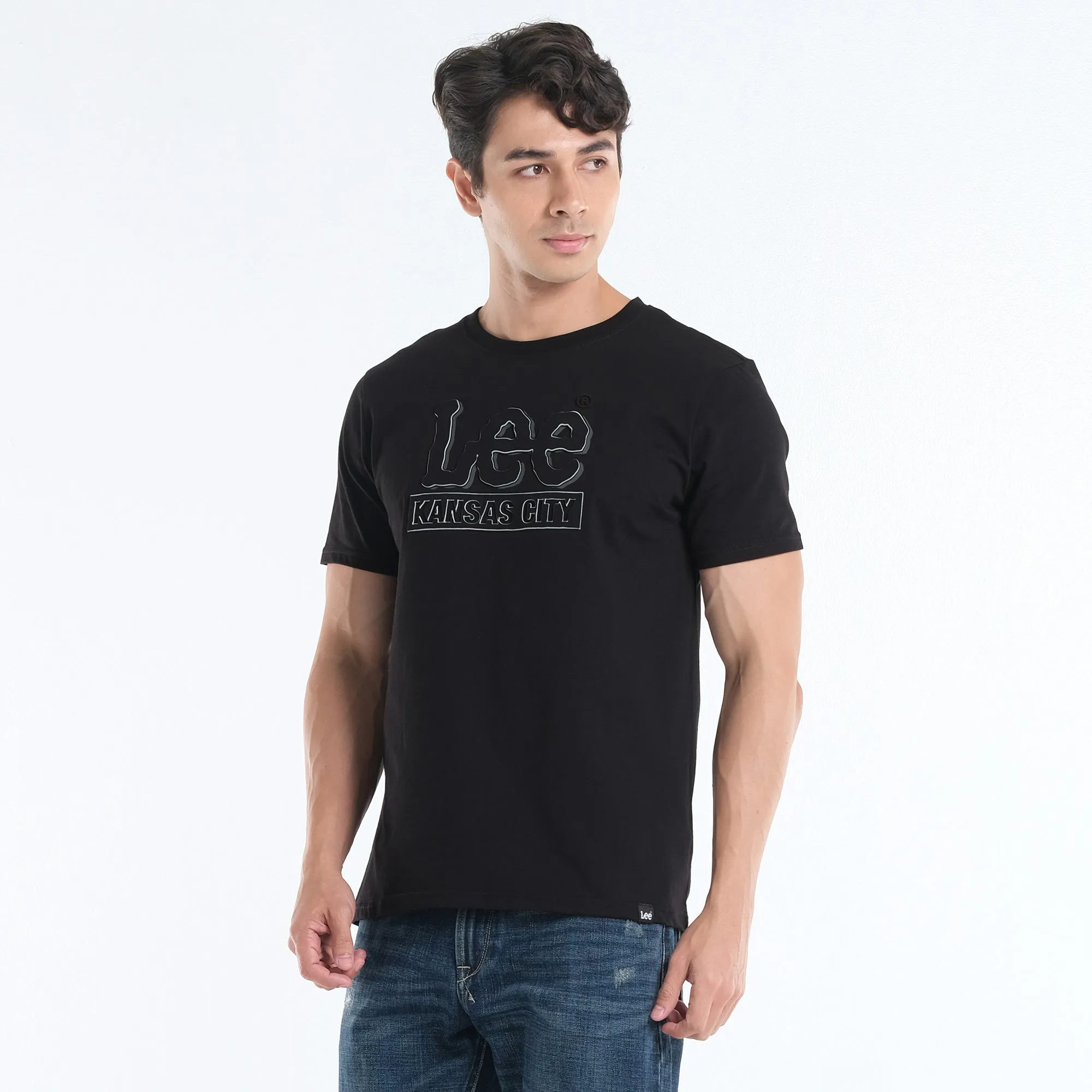 MENS' EMBOSSED LEE LOGO TEE