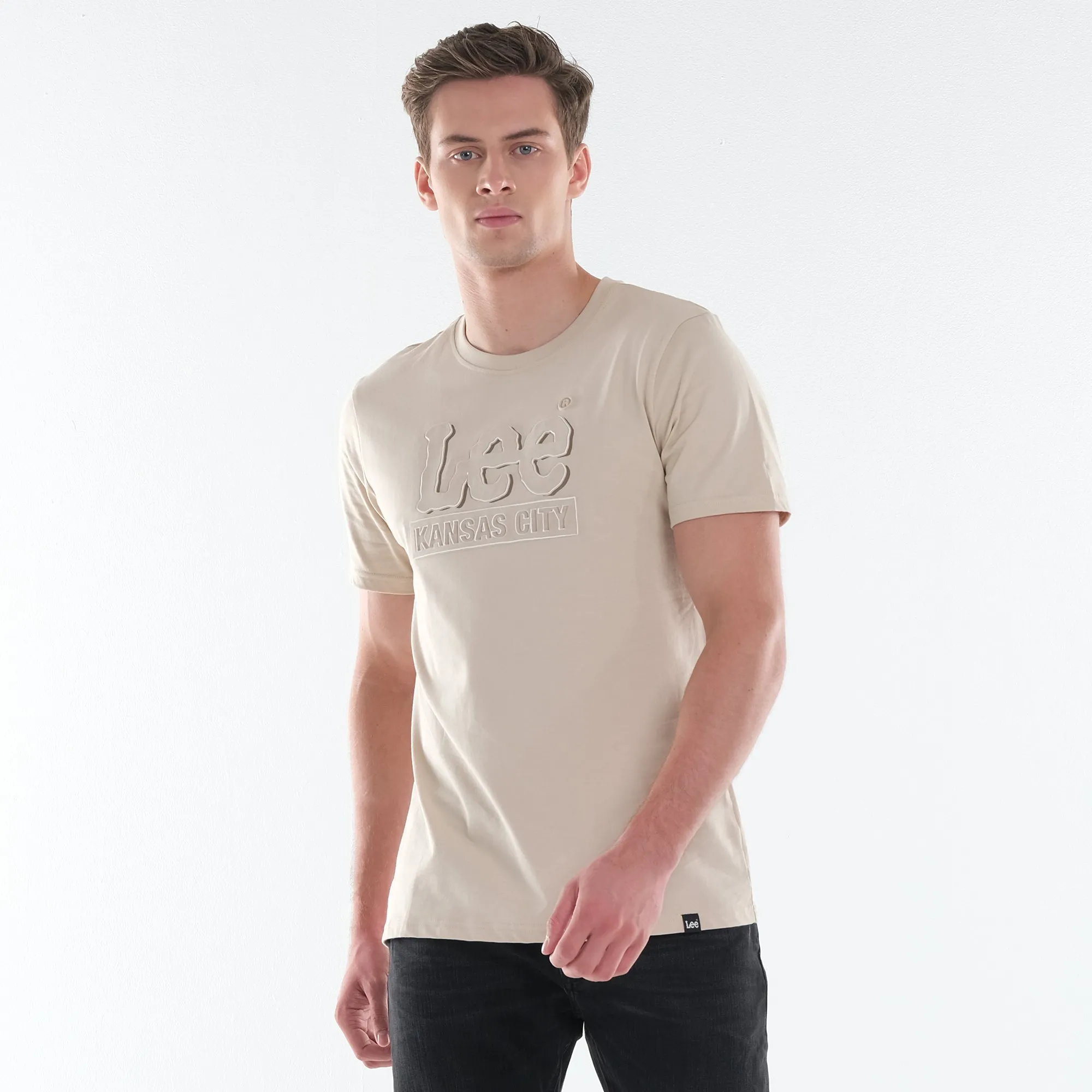 MENS' EMBOSSED LEE LOGO TEE