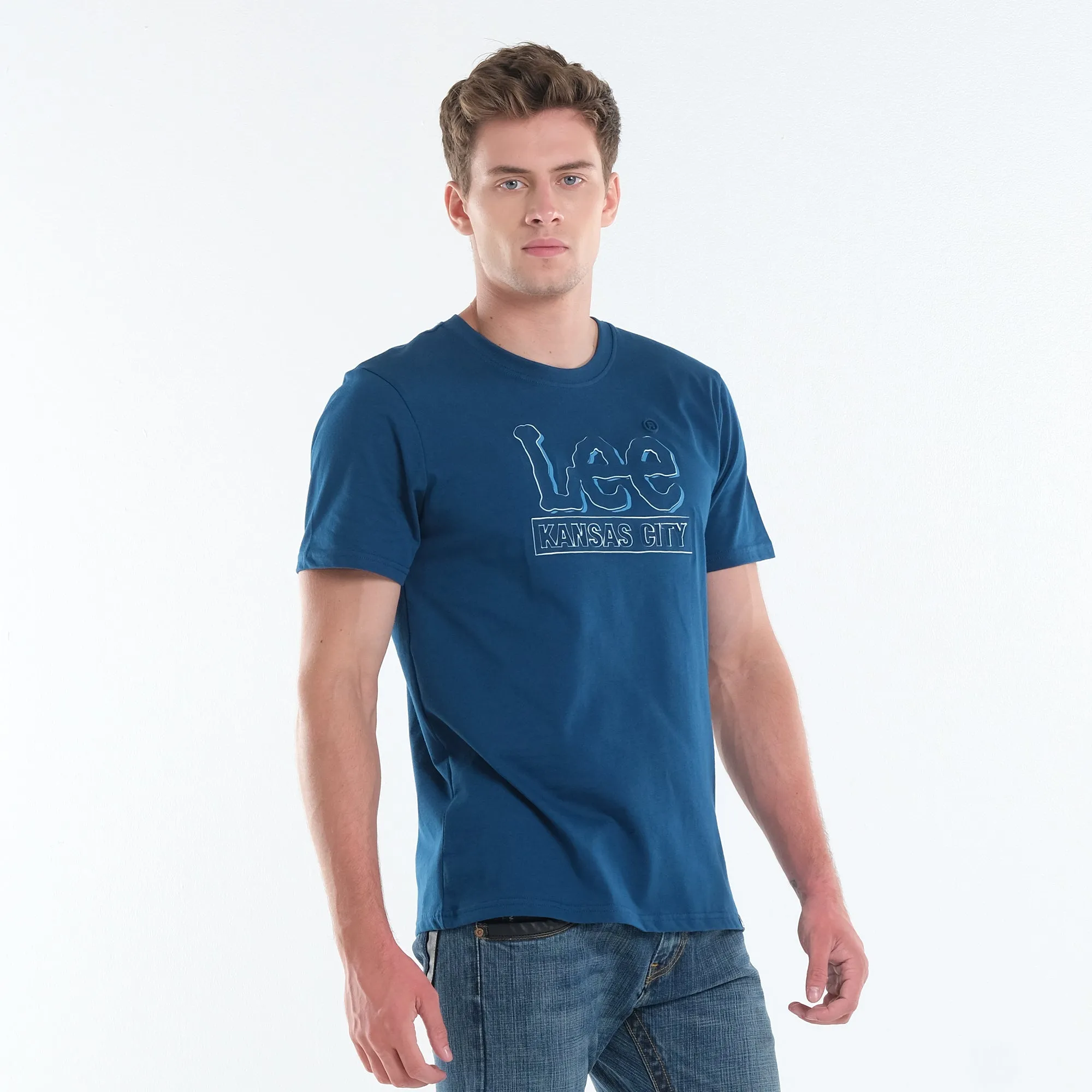 MENS' EMBOSSED LEE LOGO TEE