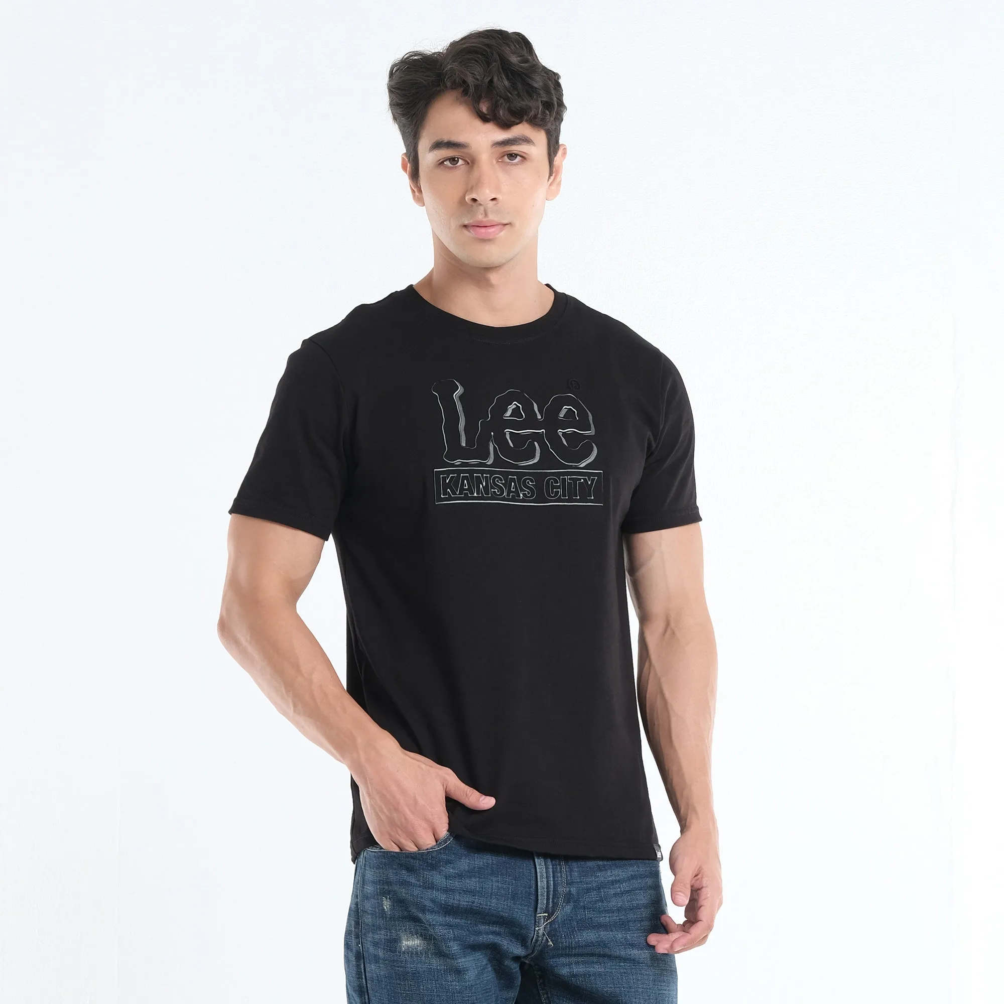 MENS' EMBOSSED LEE LOGO TEE