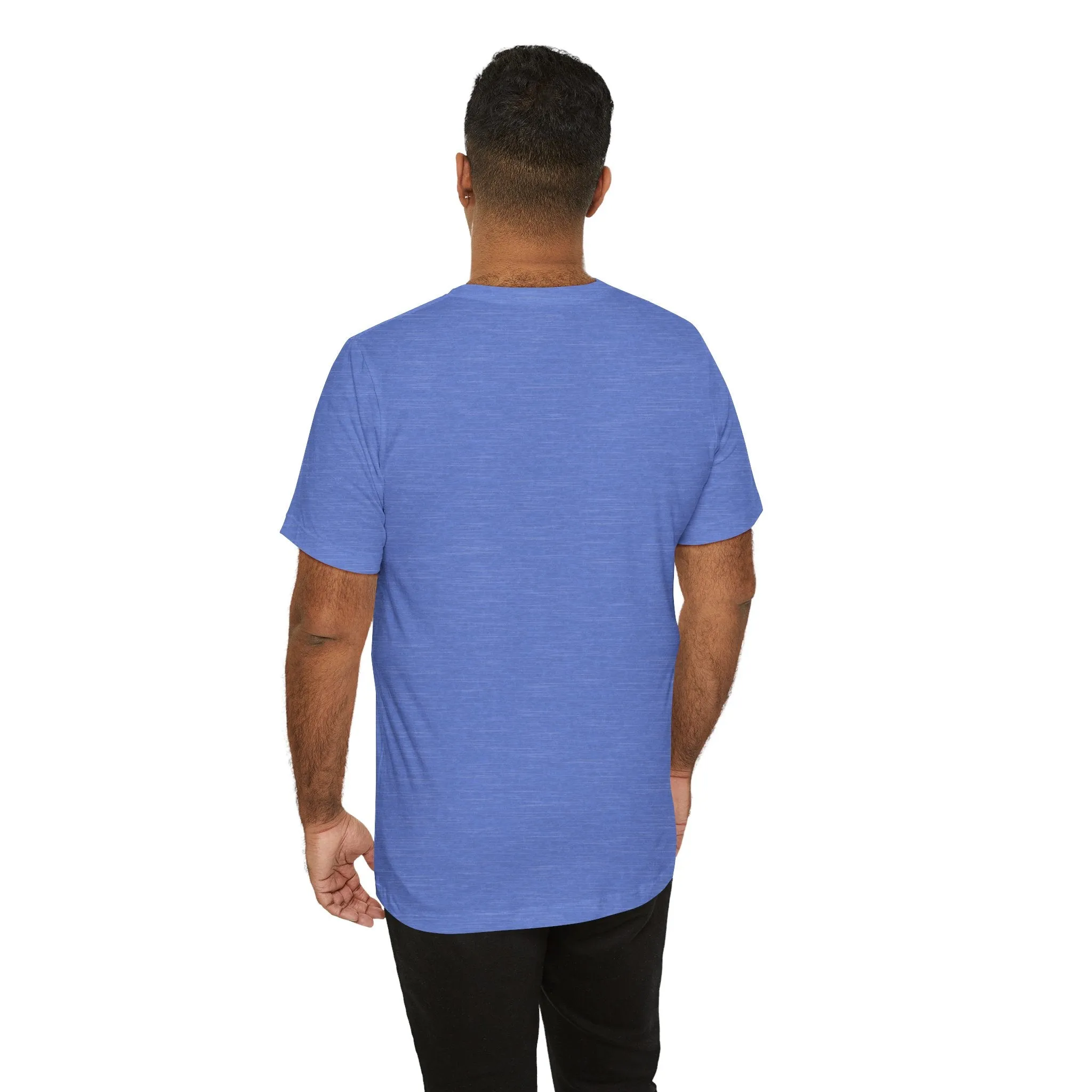 Men's Heather Columbia Blue T Shirts Premium Casual Short Sleeve Classic Fit Crew Neck Shirts