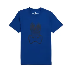 Mens Psycho Bunny Bengal Strype Tee (Space Blue)