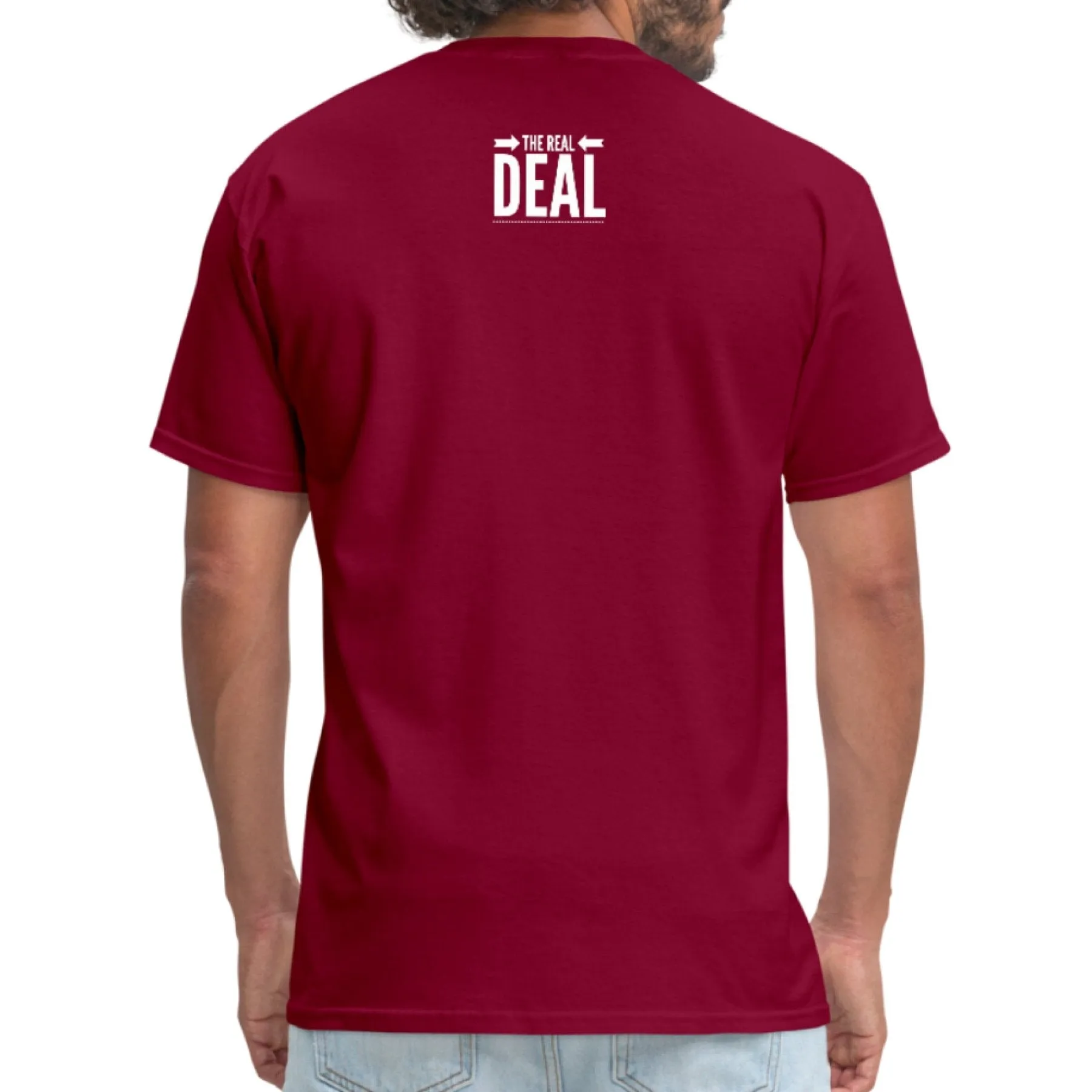 Mens Unisex T-shirt, The Real Deal Double Arrow Graphic Tee