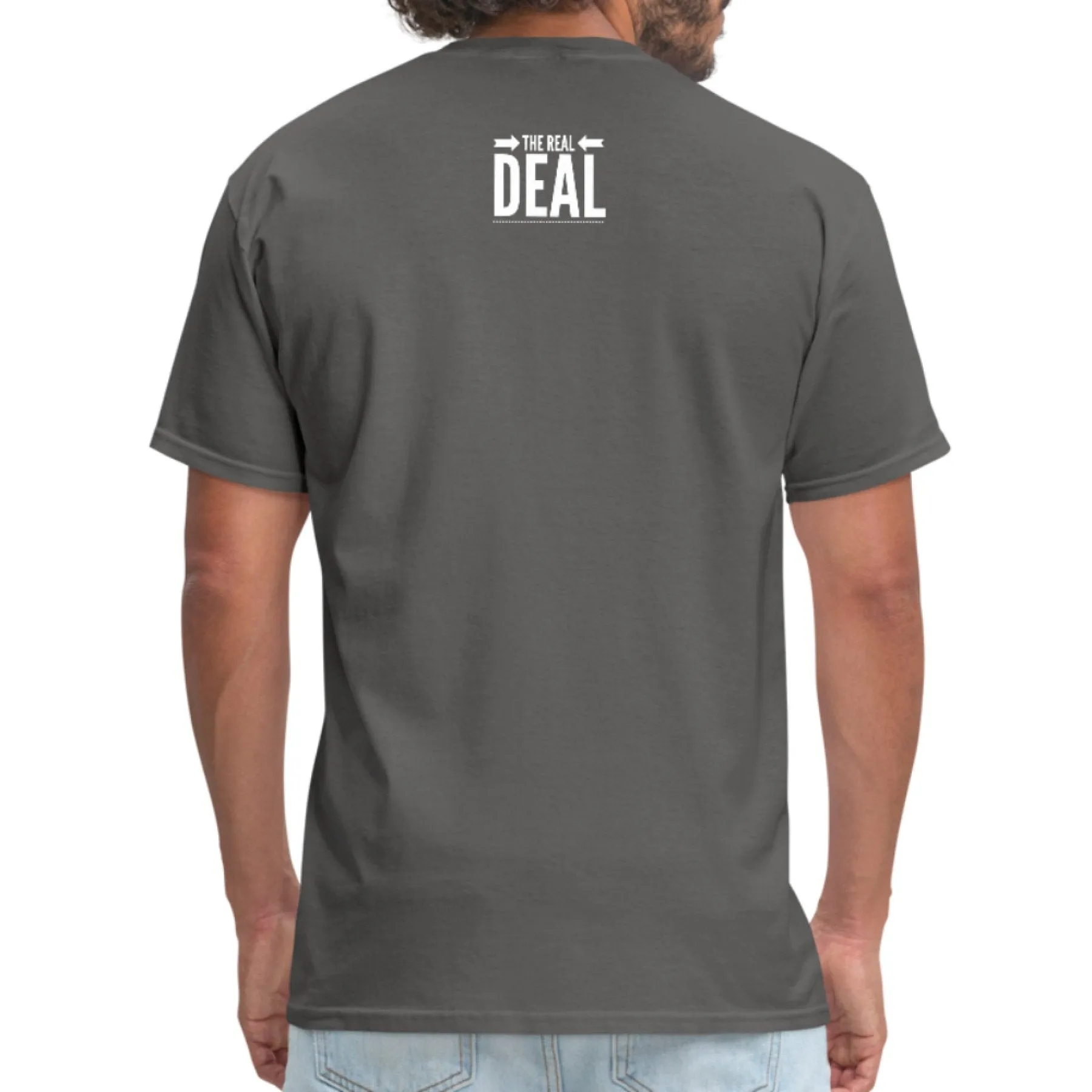 Mens Unisex T-shirt, The Real Deal Double Arrow Graphic Tee