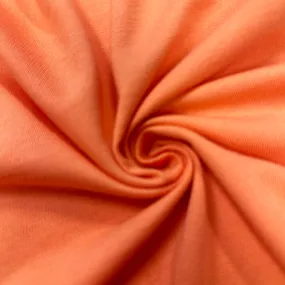 Orange French Terry Knit Fabric